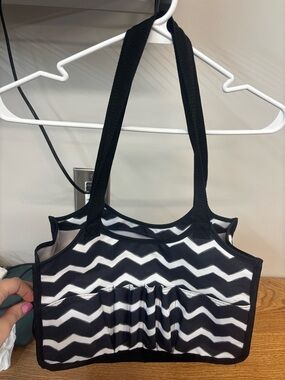 thirty-one Black and White organizing Tote